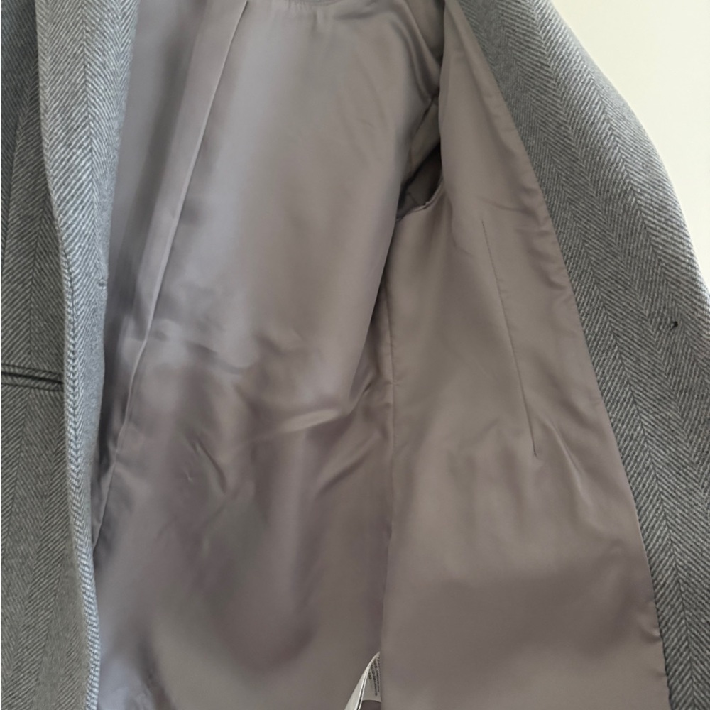 Abercrombie & Fitch Gray Herringbone Blazer Size Small - Picture 7 of 7
